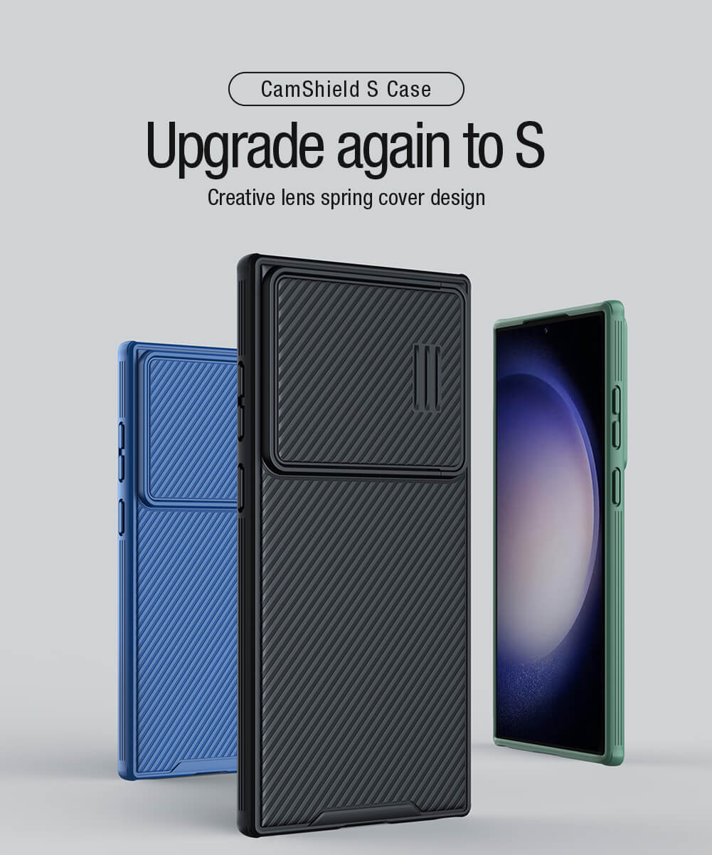 Чехол-крышка NILLKIN для Samsung Galaxy S23 Ultra (серия Camshield S Magnetic case)